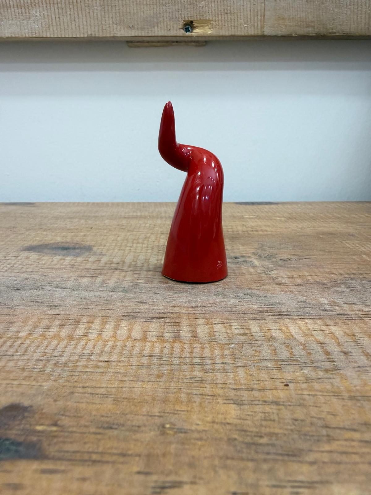 CORNO IN CERAMICA ARTIGIANALE