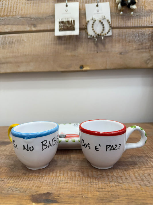 SET CAFFE IN CERAMICA ARTIGIANALE
