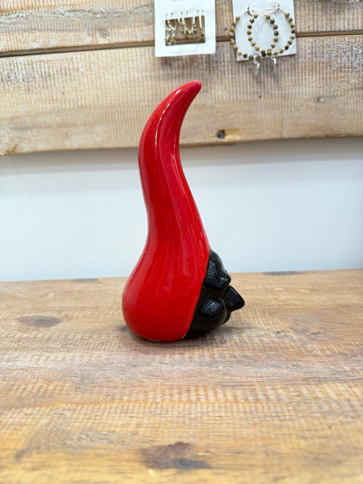 CORNO IN CERAMICA ARTIGIANALE PULCINELLA
