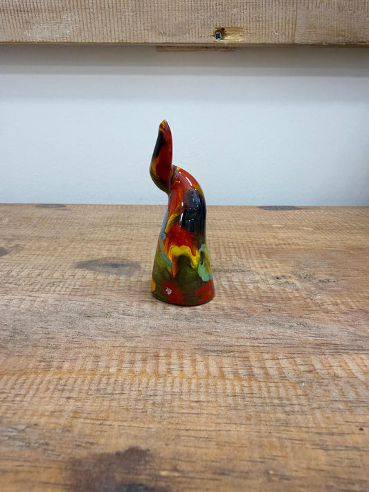 CORNO IN CERAMICA ARTIGIANALE