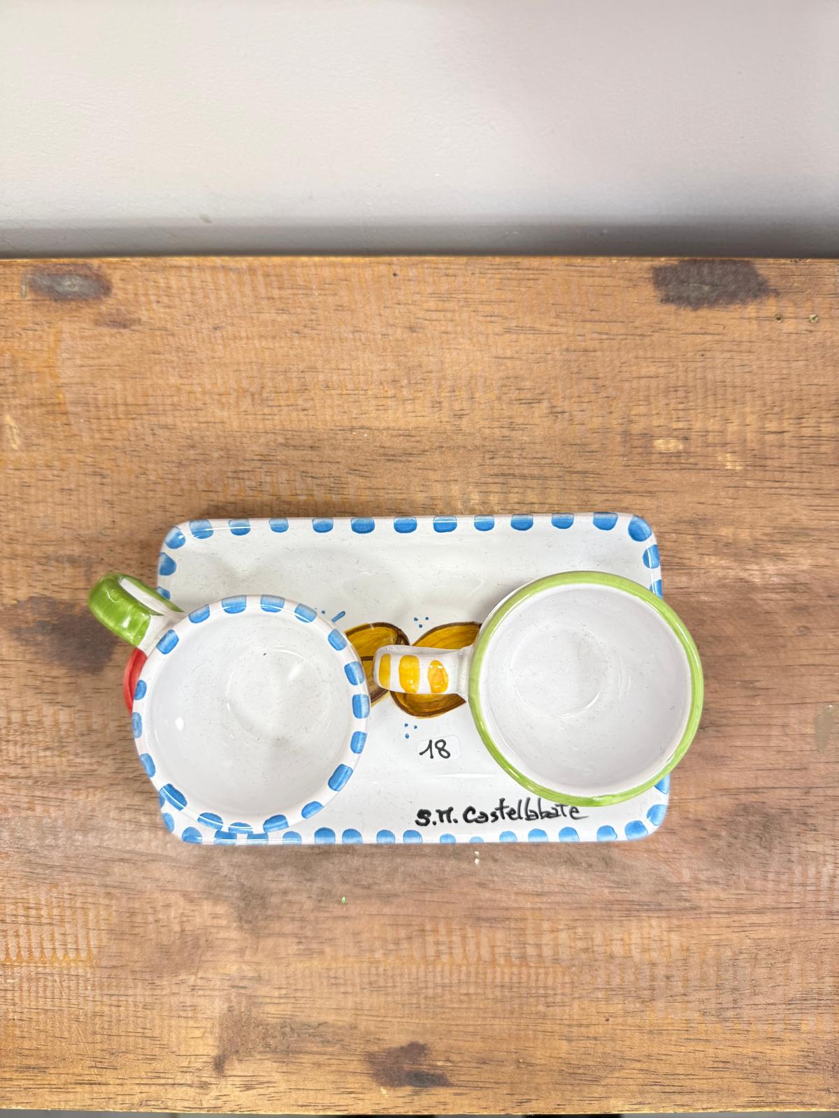 SET CAFFE DI CERAMICA ARTIGIANALE