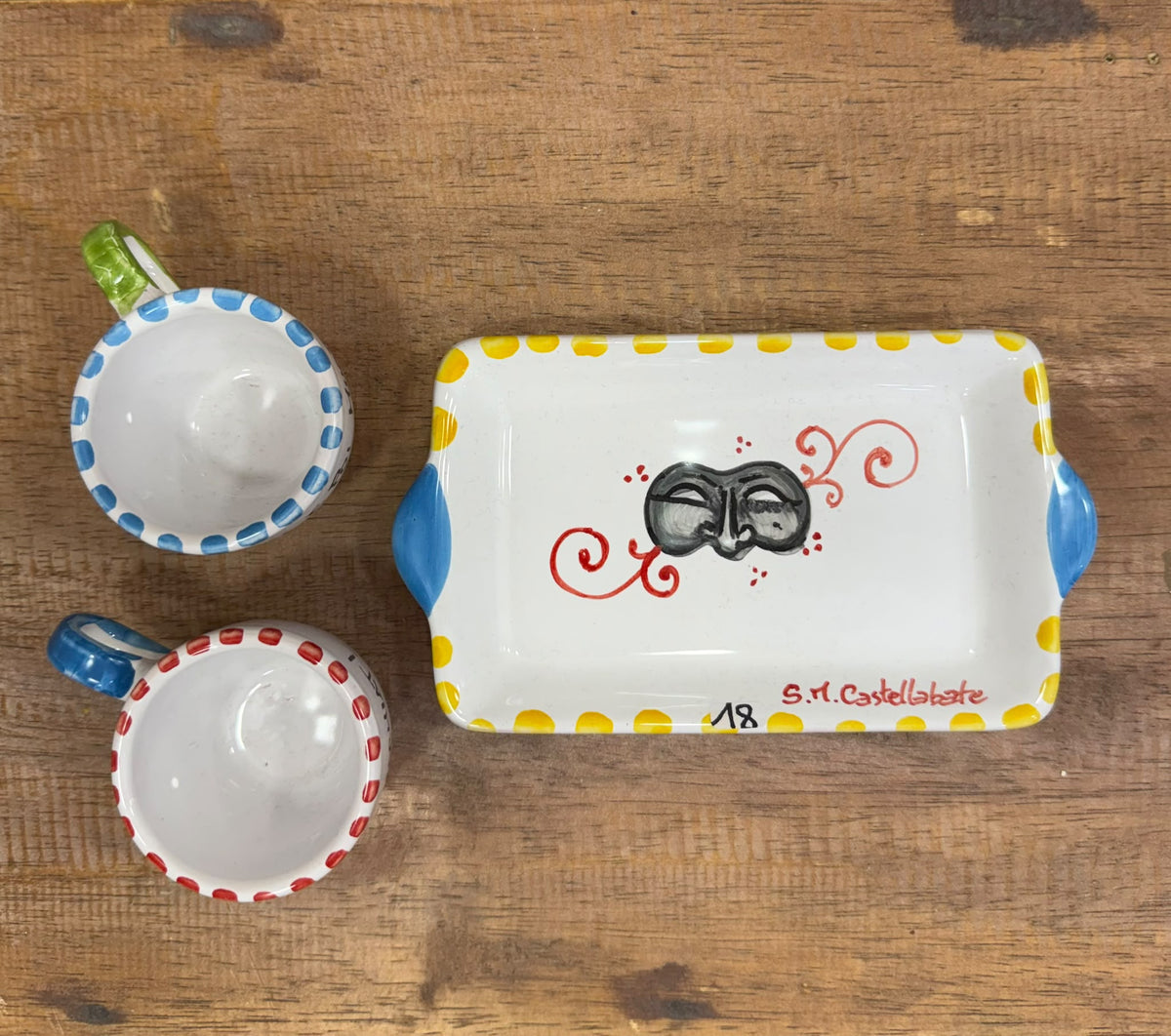 SET CAFFE IN CERAMICA ARTIGIANALE