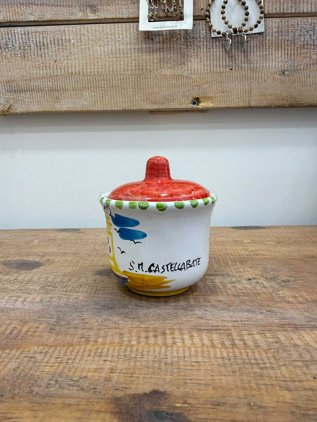 BARATTOLO IN CERAMICA ARTIGIANALE