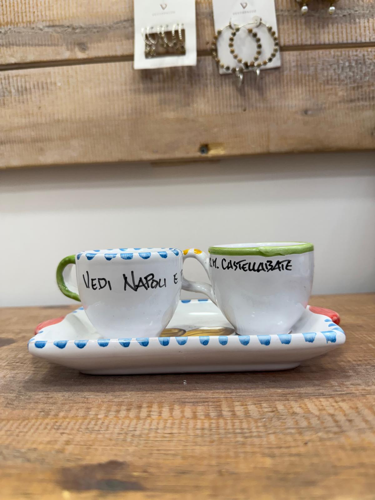 SET CAFFE DI CERAMICA ARTIGIANALE